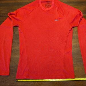 Patagonia Bright Red Long Sleeve Shirt